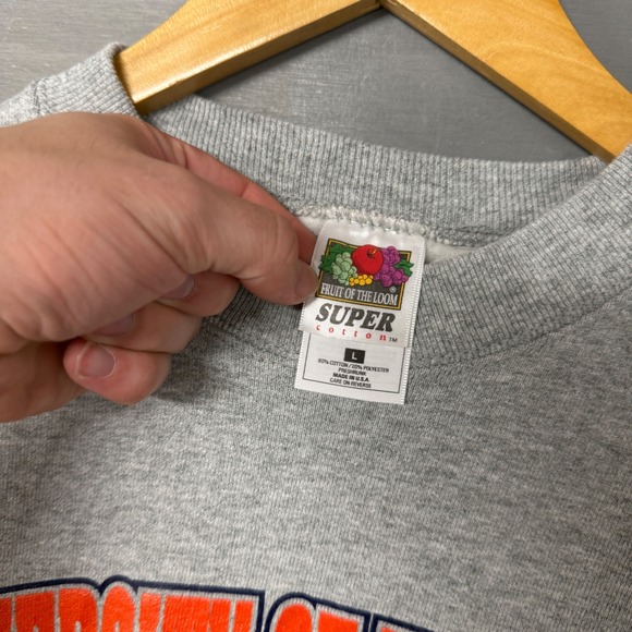 Vintage University of Tennessee Pharmacy 90s Crewneck Sweatshirt Grey Large - Picture 4 of 6